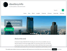 Tablet Screenshot of blog.davelevy.info
